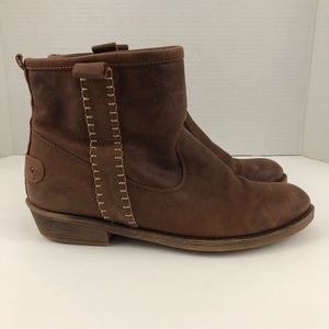 Coolway Boots Women 8/41 Brown Leather Ankle Carlin